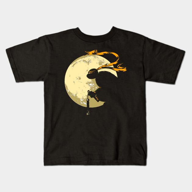 Moonlit Rage Kids T-Shirt by TwistMedia